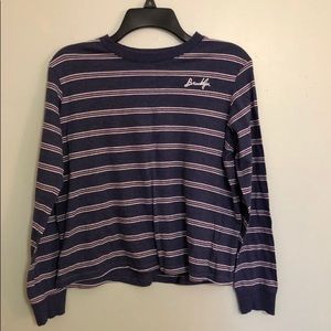 Long sleeve crop top